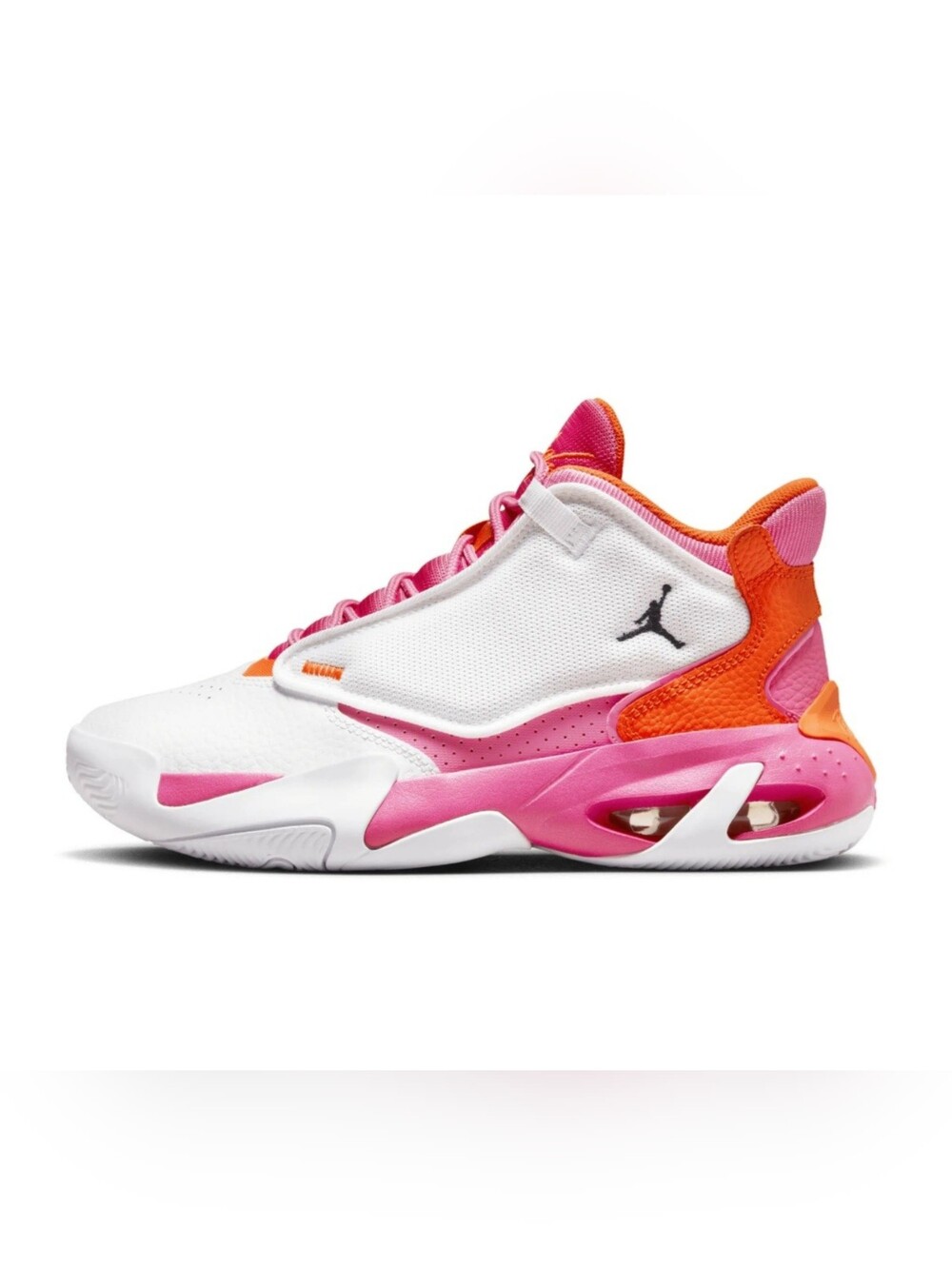 Jordan Max Aura 4 (GS) White Safety Orange Pinksicle DV0490-168 Size 6.5Y